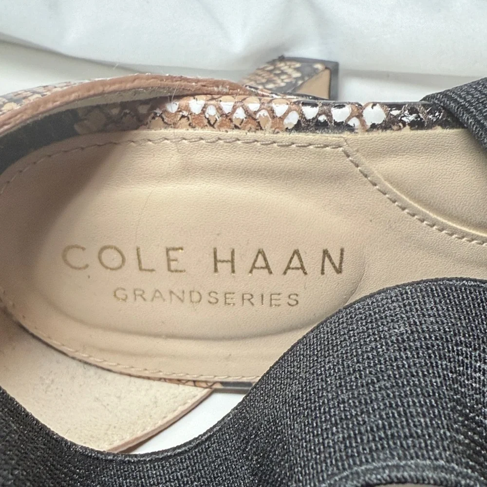 Cole Haan Maikki Snakeskin Pattern Pointed Toe Pumps Women's Size 7.5
